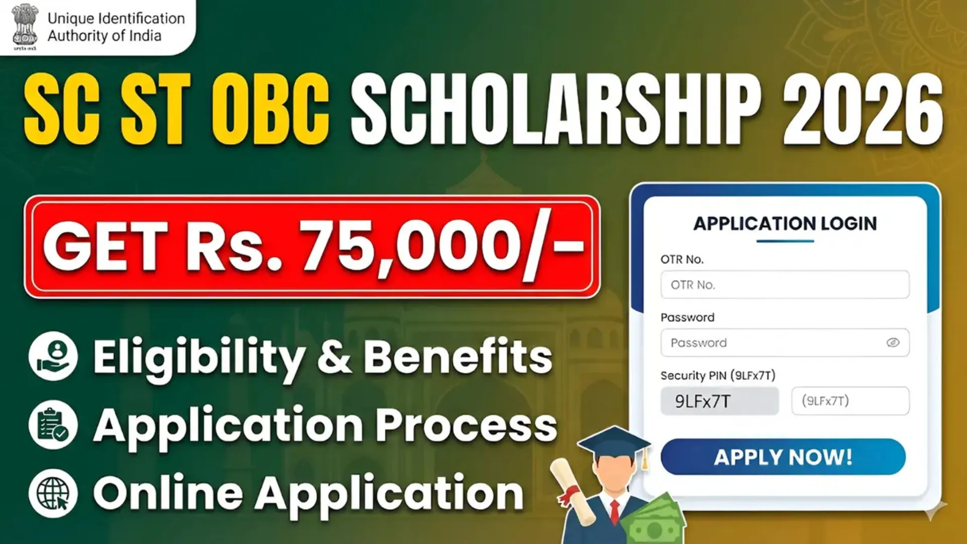 Big Scholarship Opportunity 2026: SC ST OBC Students Can Get Financial Support – Check Eligibility and Apply Now