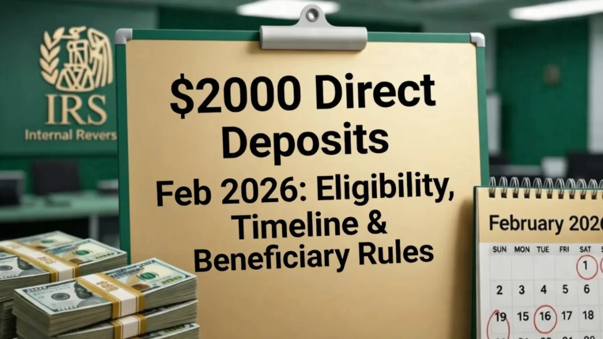 $2,000 Federal Deposit: Full Payment Timeline and Eligibility Rules You Need to Know