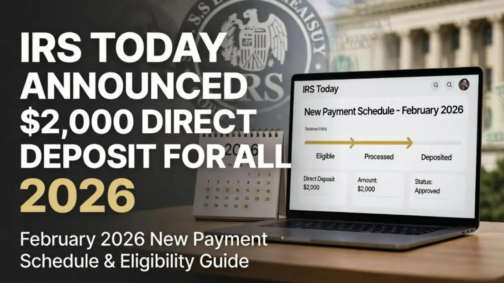 $2,000 Stimulus in February 2026: What the IRS Actually Says About the Viral Claim