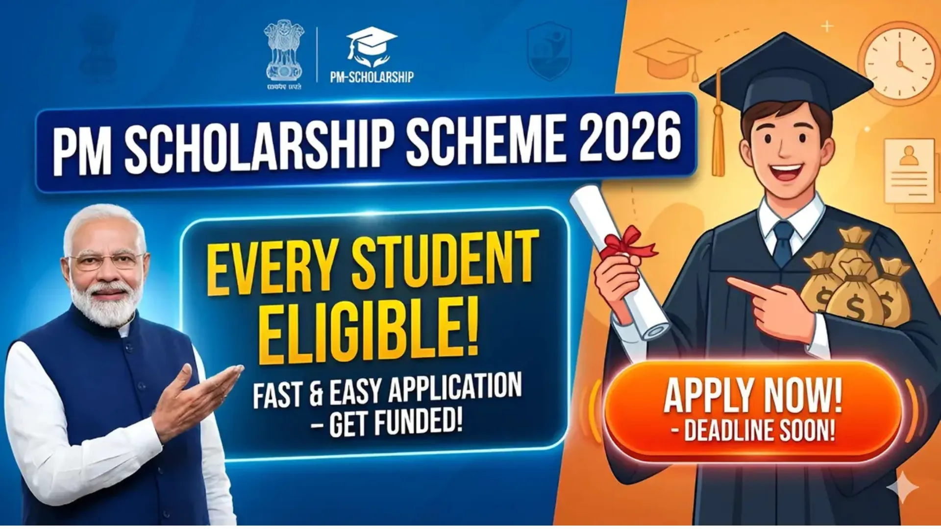 Last Chance Alert: PM Scholarship Scheme 2026 Registration Ending Soon – Check Eligibility and Apply Fast