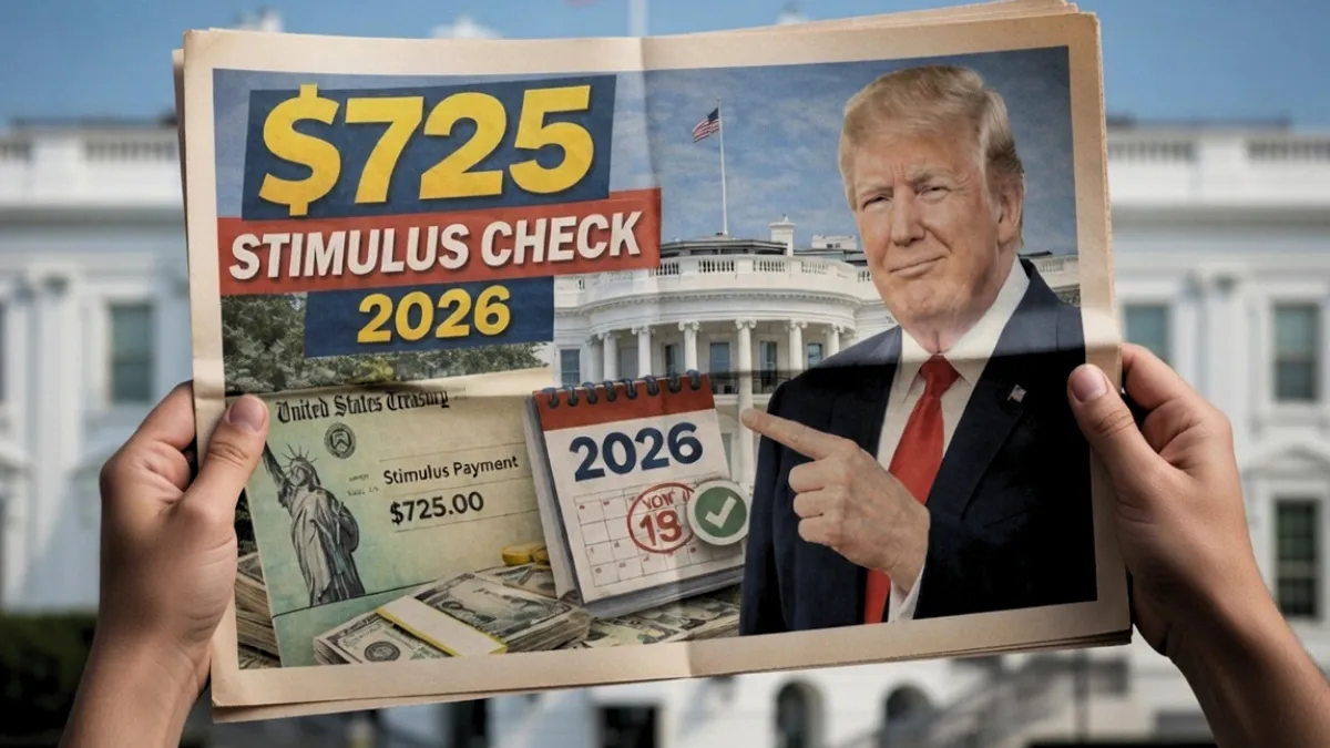 $725 Stimulus Check 2026: Payment Timeline, Eligibility Rules, and What to Expect