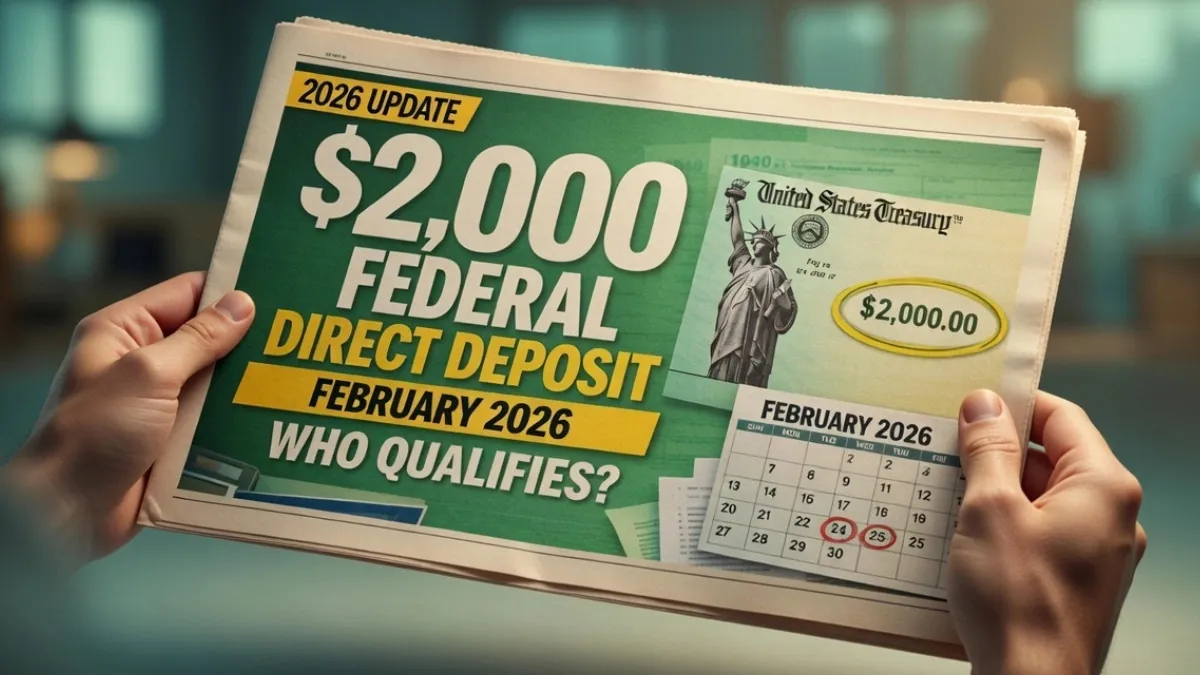 February 2026 $2,000 Federal Direct Deposit Update: Who May Qualify and When Payments Could Arrive