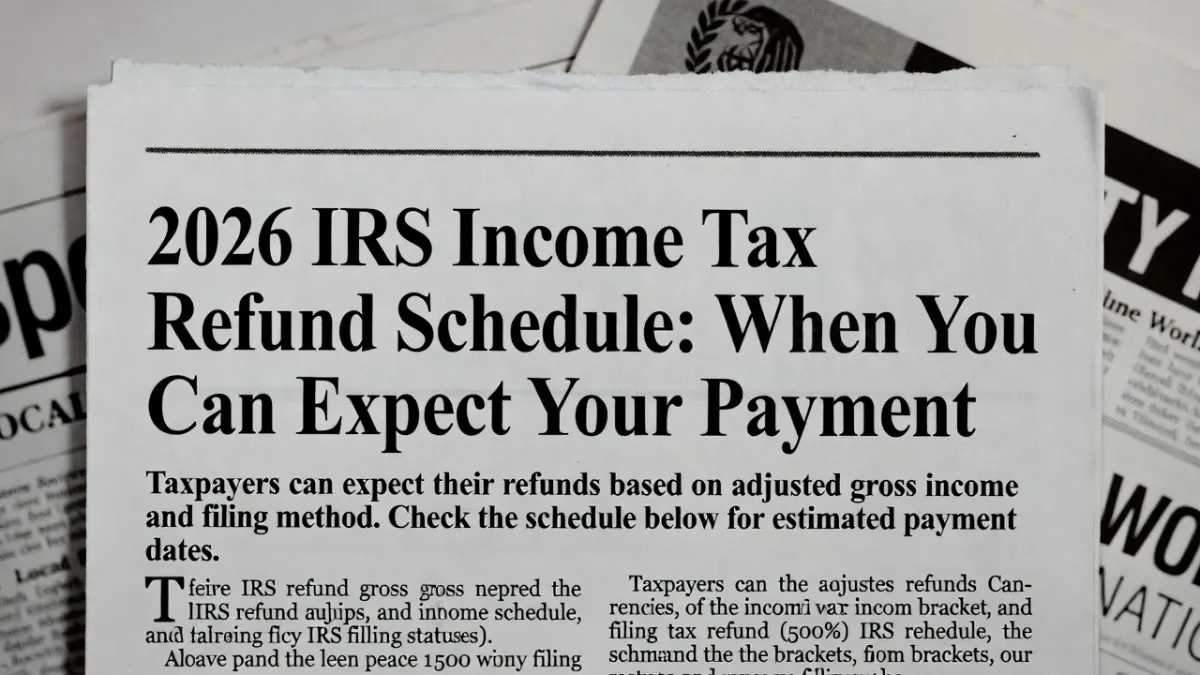 2026 Tax Refund Calendar Revealed: When the Internal Revenue Service May Send Your Money